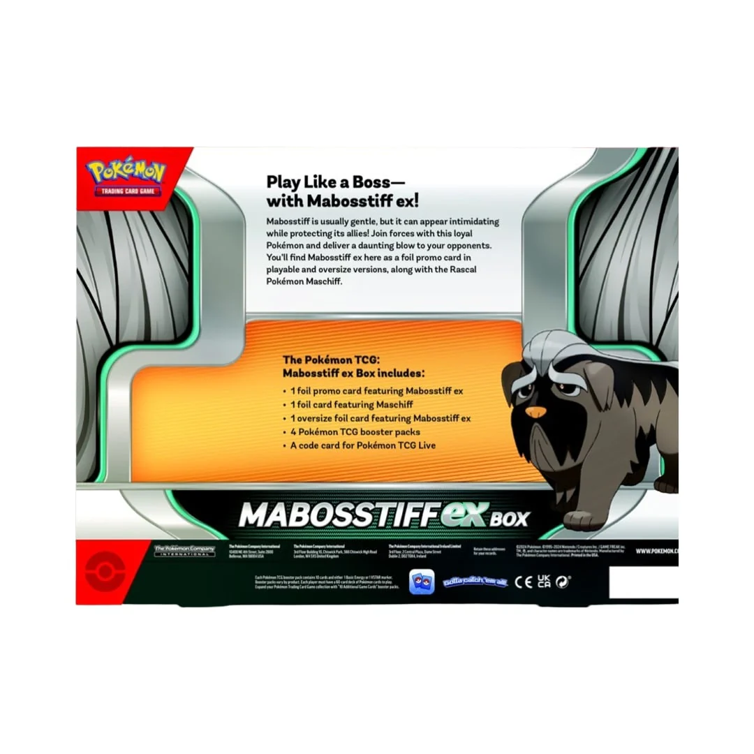 Pokemon Mabosstiff ex Box Pokemon Trading Card Game - Image 2